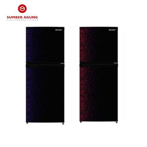 Sharp Kulkas 2 Pintu Shine Magneglas Series 205 L / 256 L - SJ-236MG-GB/GR / SJ-316MG-GB/GR