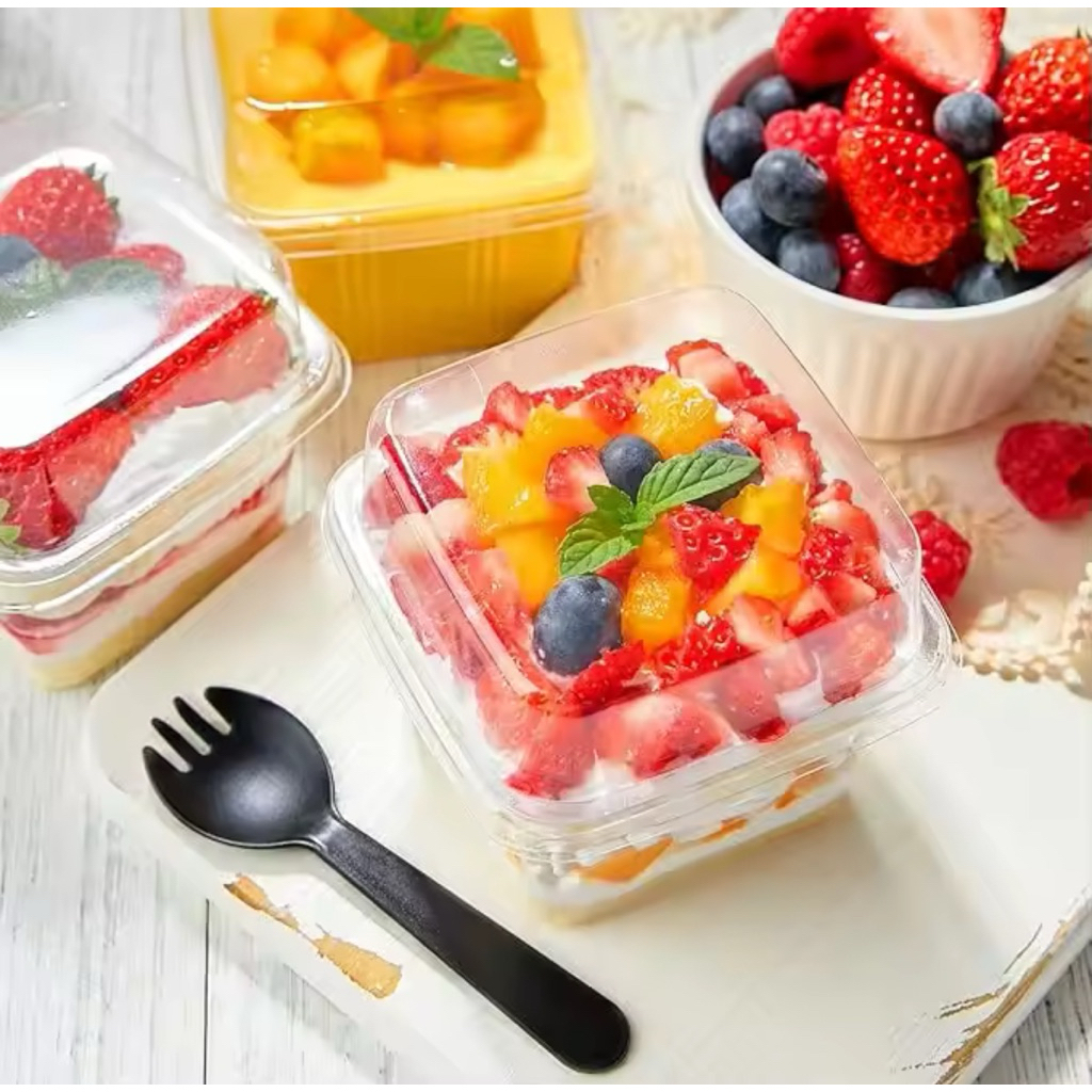 10pcs Dessert Box Dessert Cup Korean Box Dessert Tiramisu Salad Cup / Mika Dessert Box / Mika Kue De