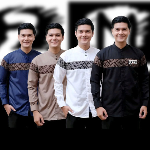 Baju Muslim Pria Lengan Panjang Baju Lebaran Pria Kobata Baju Koko