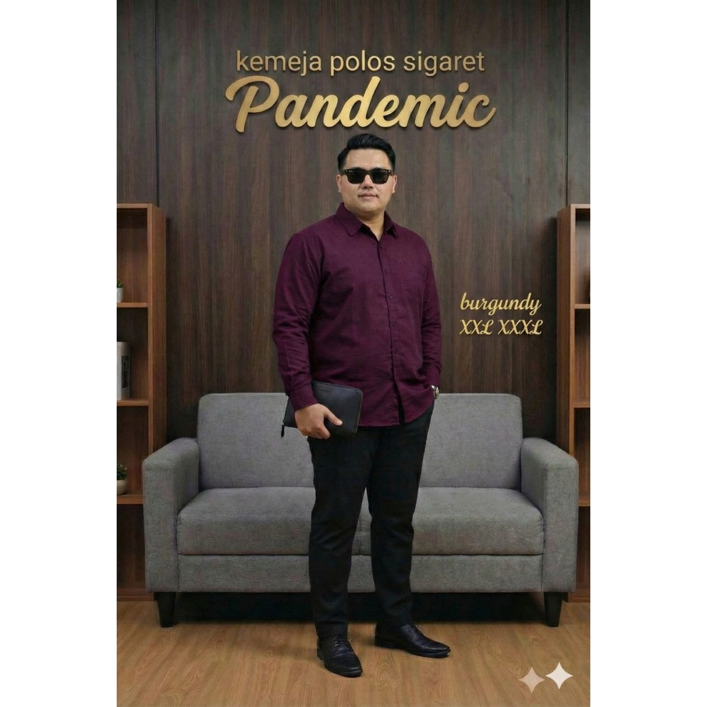 kemeja cigaret panjang jumbo  kemeja cigaret panjang premium  kemeja panjang cigaret original 100%  