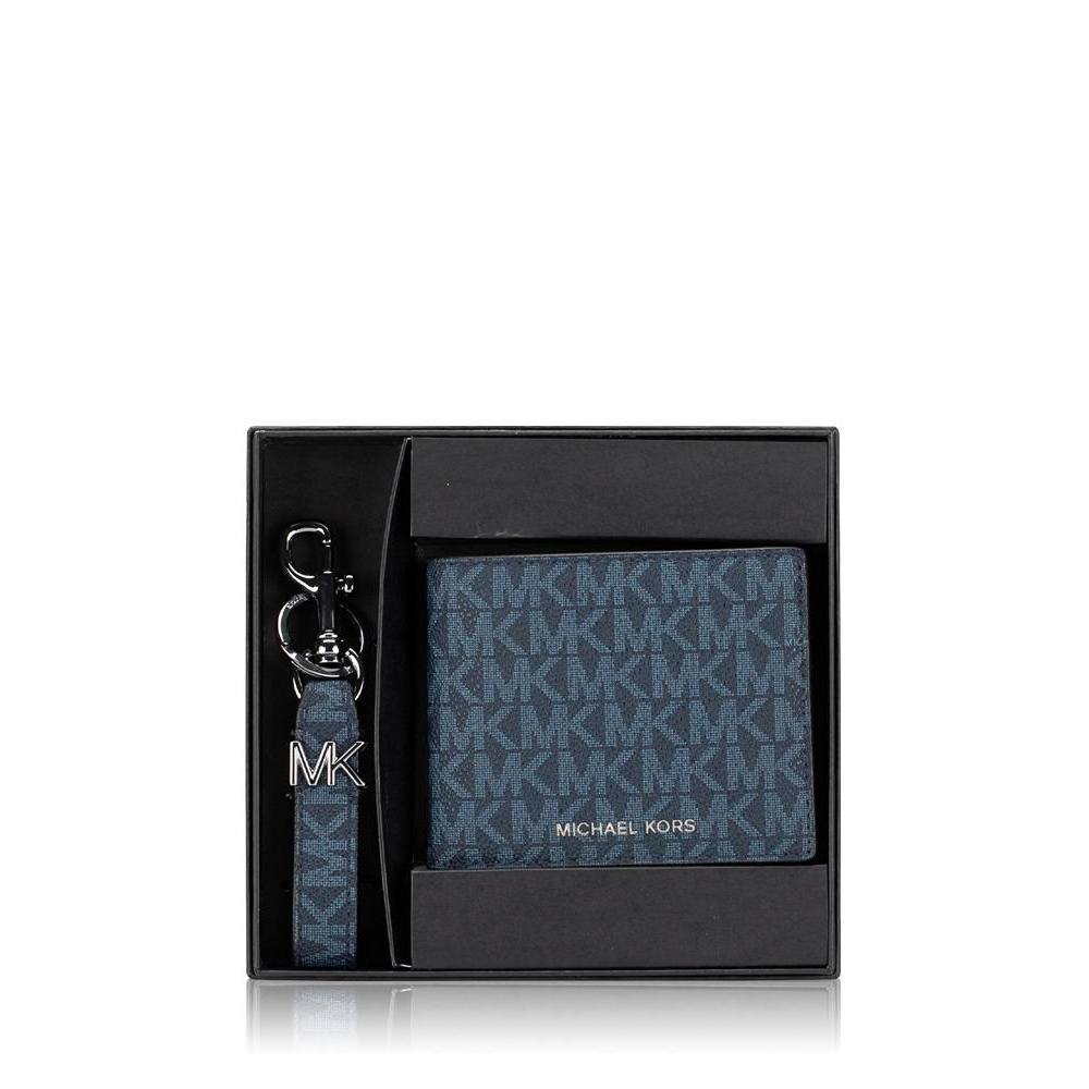 MK gifting slim billfold wallet with key fob box set (authentic/original)