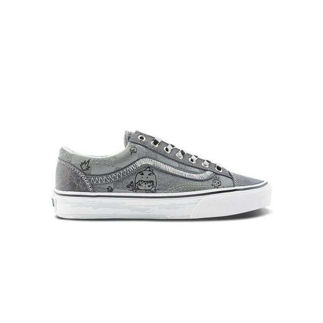 Vans Old Skool Style 36 Hirono Grey Black Denim Original