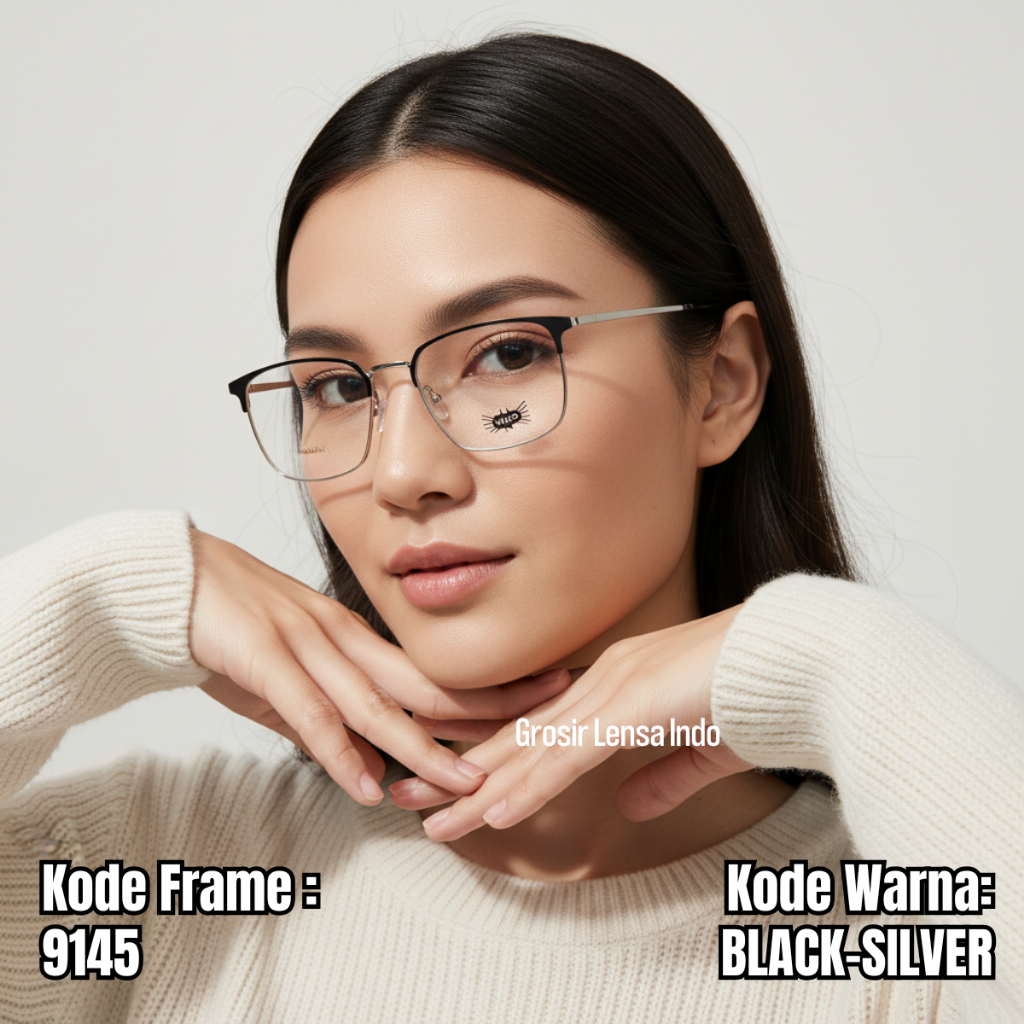 FRAME KACAMATA PRIA / WANITA ORIGINAL WICO 9145 Lebar Frame 139 Size 53 Bridge 18 Full Frame
