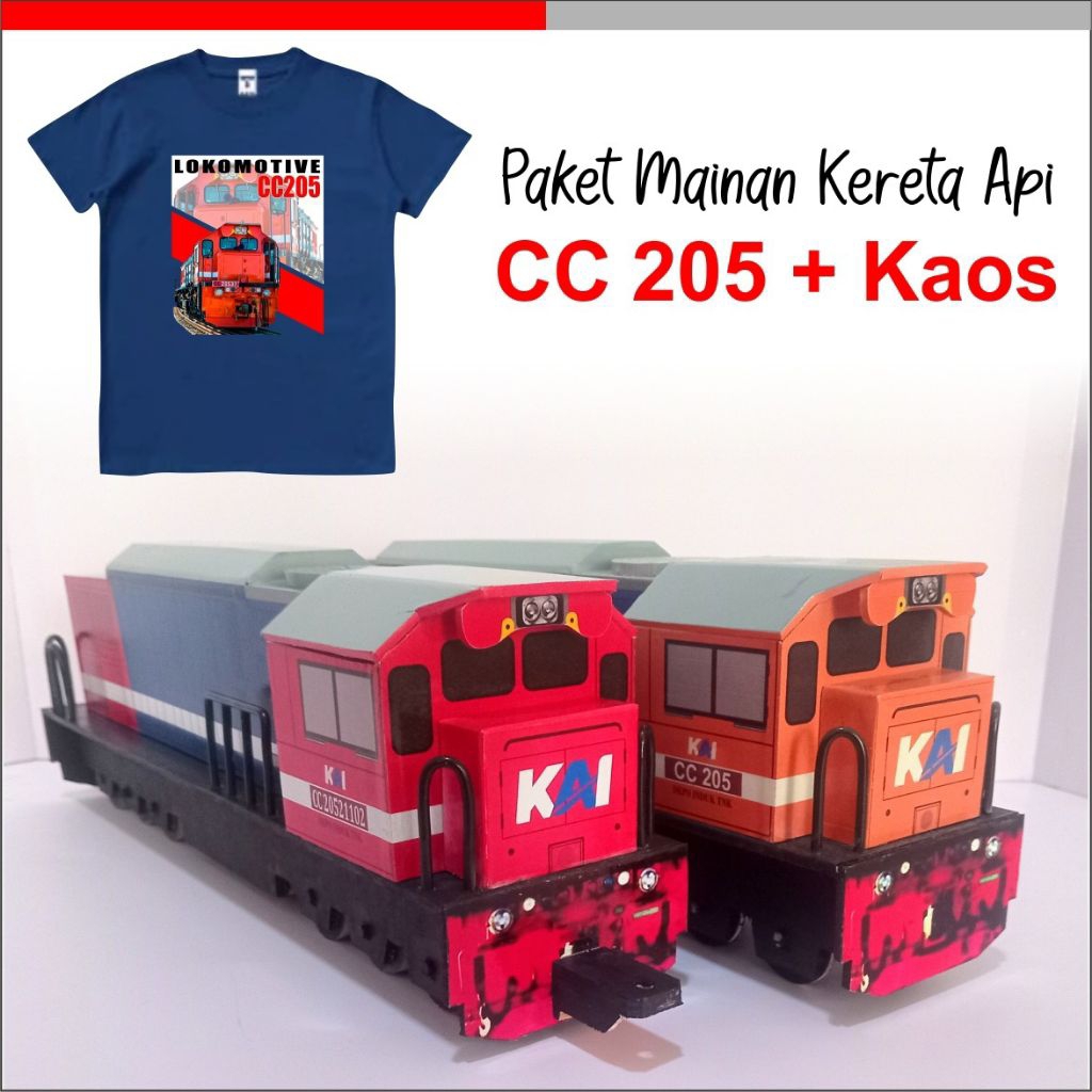 Mainan kereta api + Kaos