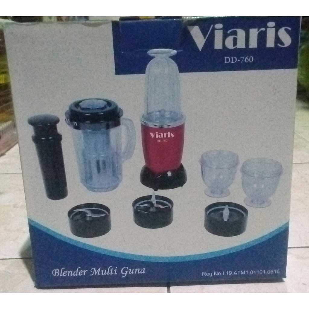 Blender Viaris DD-760 4 Tabung Multiguna Menghaluskan Obat, Jus Smoothie, Waterproof 17000rpm
