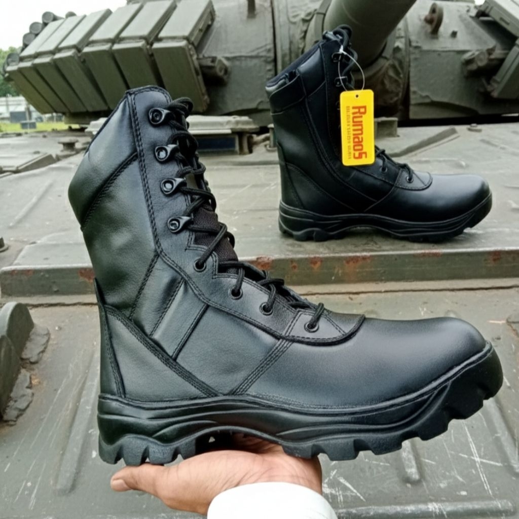 SEPATU PDL ankle boots Rumaos TNI POLRI SECURITY FULL KULIT