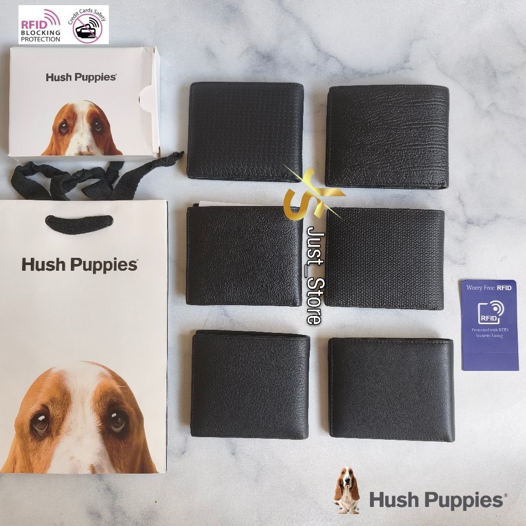 Dompet pria leather Hush Puppies RFID