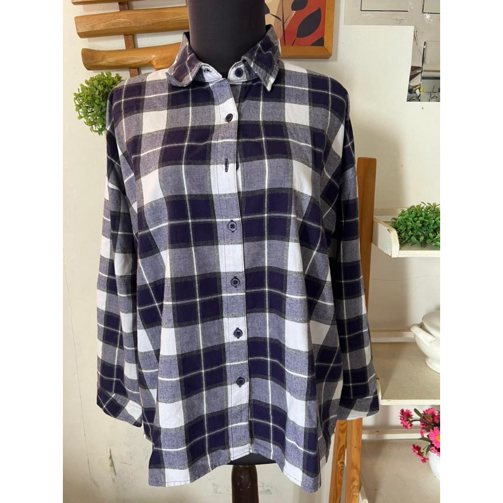 Preloved | Kemeja Dust Kotak - Kotak