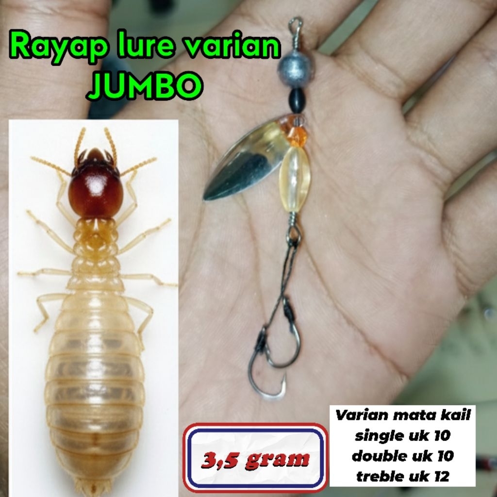 1pcs Rayap Lure Jumbo+Timah / Umpan Rayap / Umpan Casting Rayap
