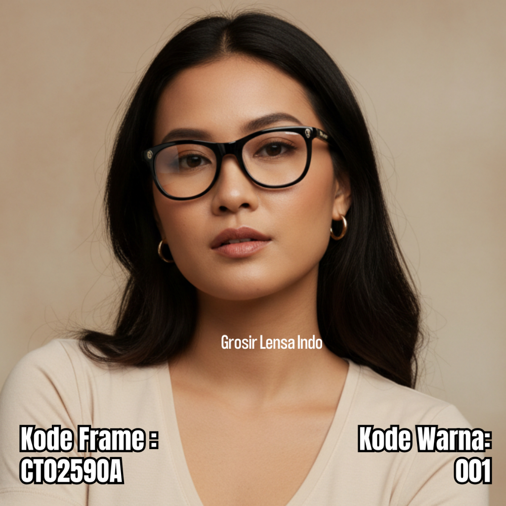 FRAME KACAMATA WANITA CAT EYE CT0259OA LEBAR FRAME 140 SIZE 52
