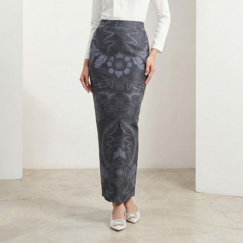 Putri Jawi Official - Rok Bawahan Batik Model Span Instan Bahan Katun Warna Hitam Yudhistira