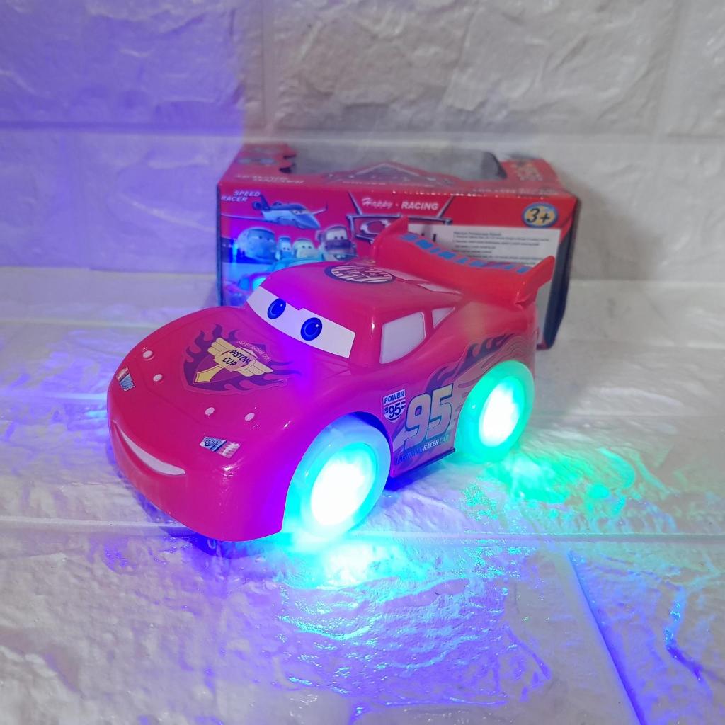 Mainan Mobil Balap Cars Mcqueen Bump Go - Mainan Bump Go Mcqueen