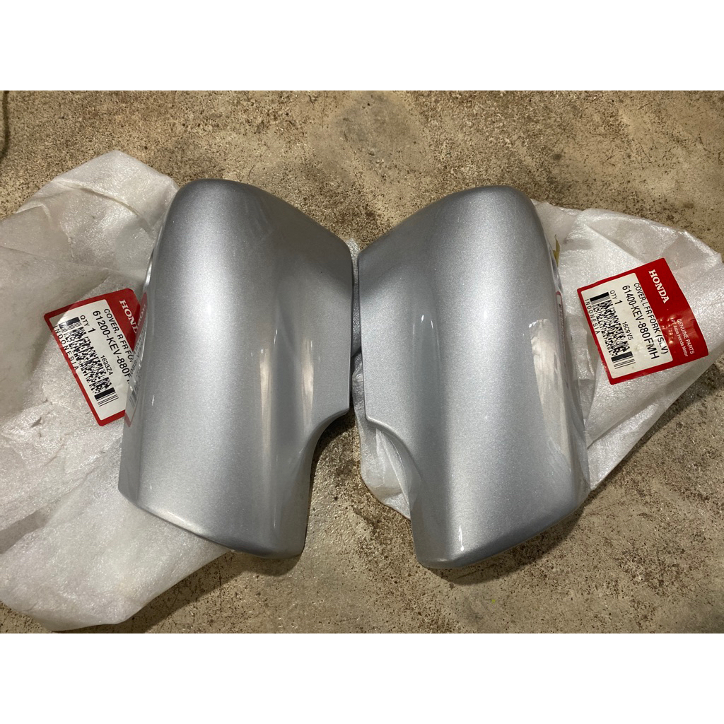Cover Tutup Shock Fork Honda Supra X Fit 100 Tromol Original Silver Kanan kiri 61200-KEV-880FMH 6140