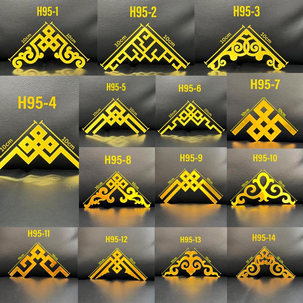 EG Stiker Dekor Sudut Siku List Mirror Gold Wall Sticker Gold Dekorasi Motif Strip Hairline Dekor Li