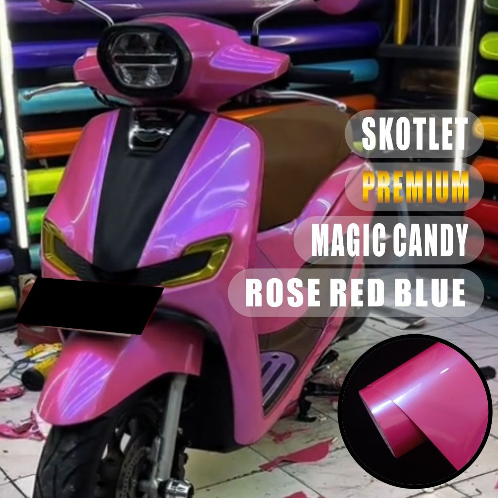 Stiker Skotlet Magic Candy Rose Red Magic Orchid Scotlite Magic Candy Rose Red Magic Orchid [METERAN