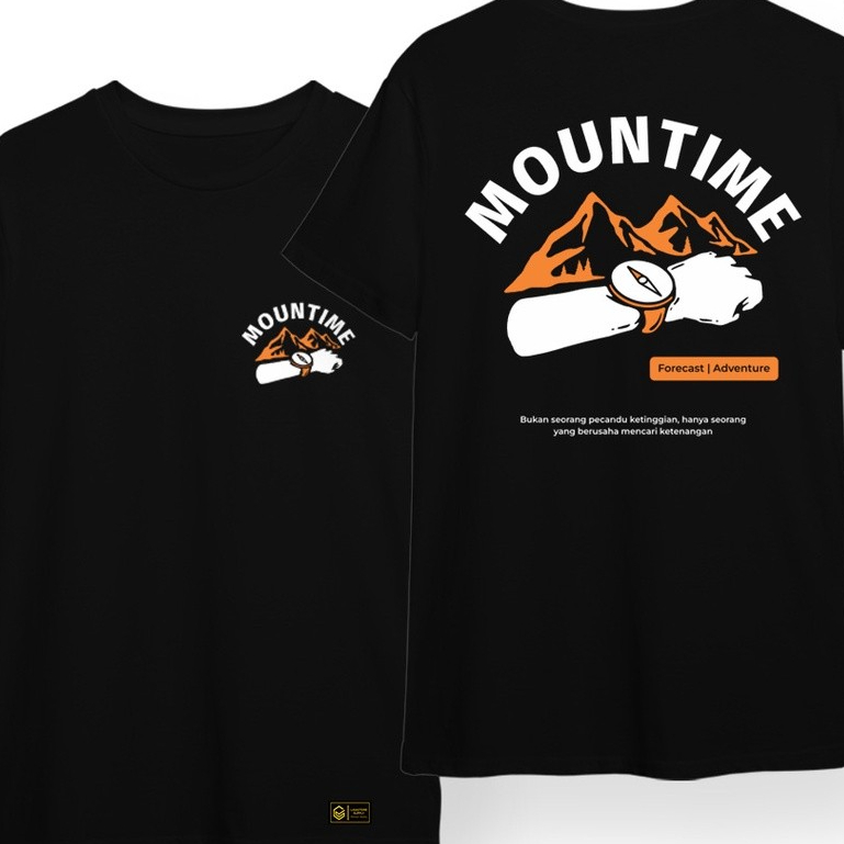 Men Shirt Edisi Mountime / Pakaian Gunung / Kaos Pendaki Gunung / Tshirt Pendaki / Kaos Pendaki Leng