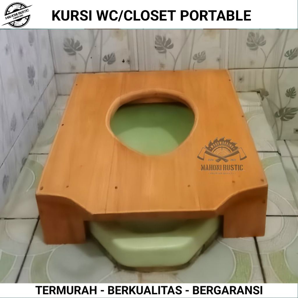 kursi closet wc portable kayu kursi wc kursi jongkok