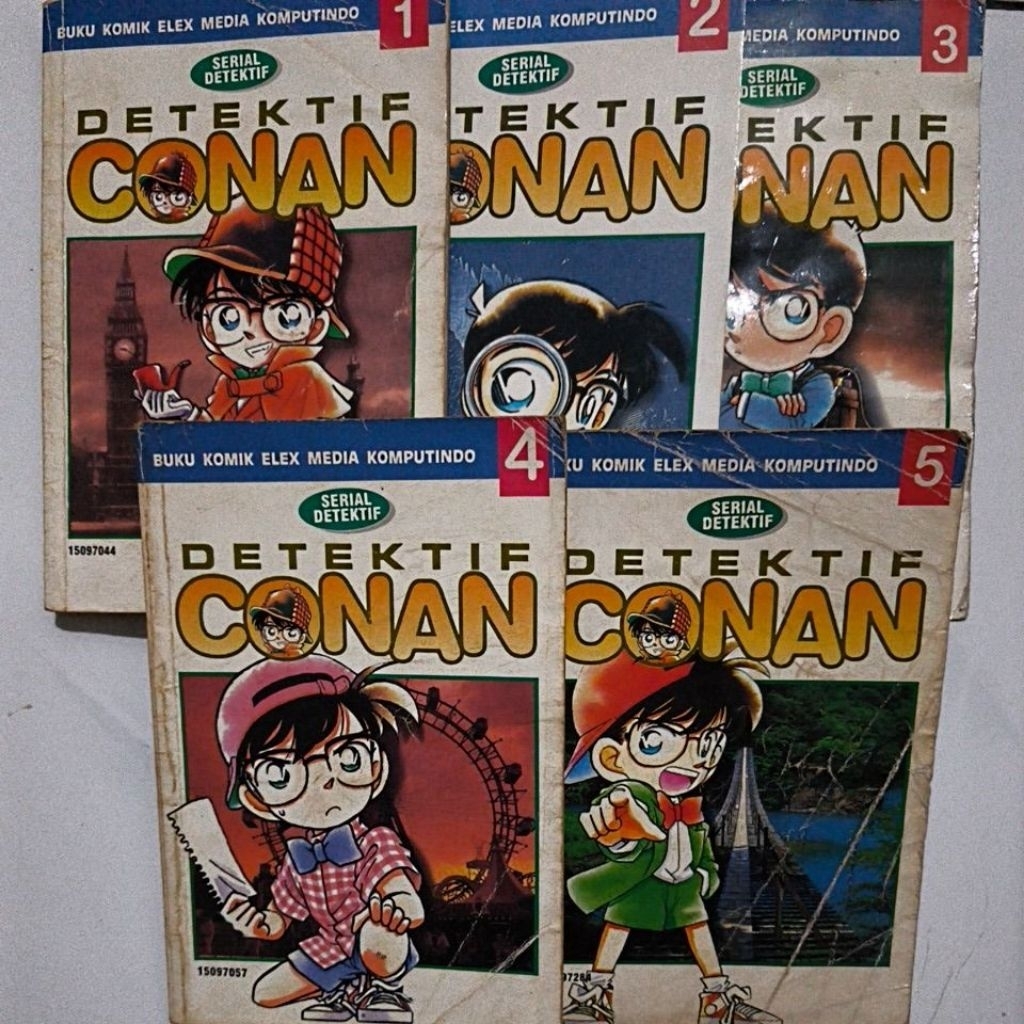 komik conan set vol 1 - 5 bekas