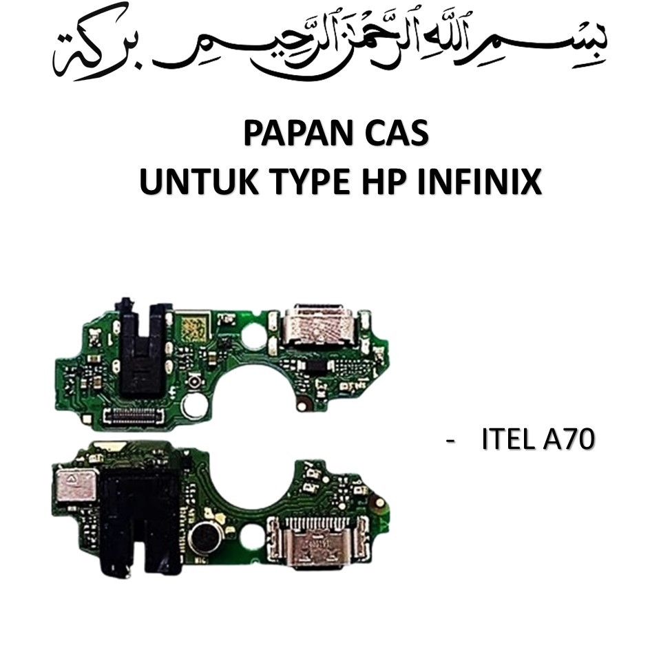 PCB PAPAN CONEKTOR CAS INFINIX ITEL A70 + CONNECTOR CHARGER / PAPAN CAS ORI ORIGINAL 100%