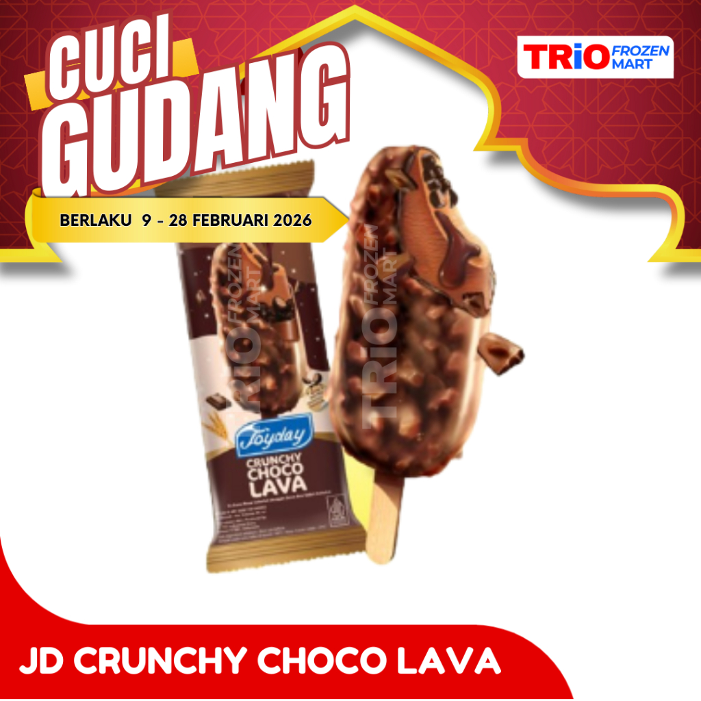 JOYDAY CRUNCHY CHOCO LAVA ICE CREAM / ES KRIM