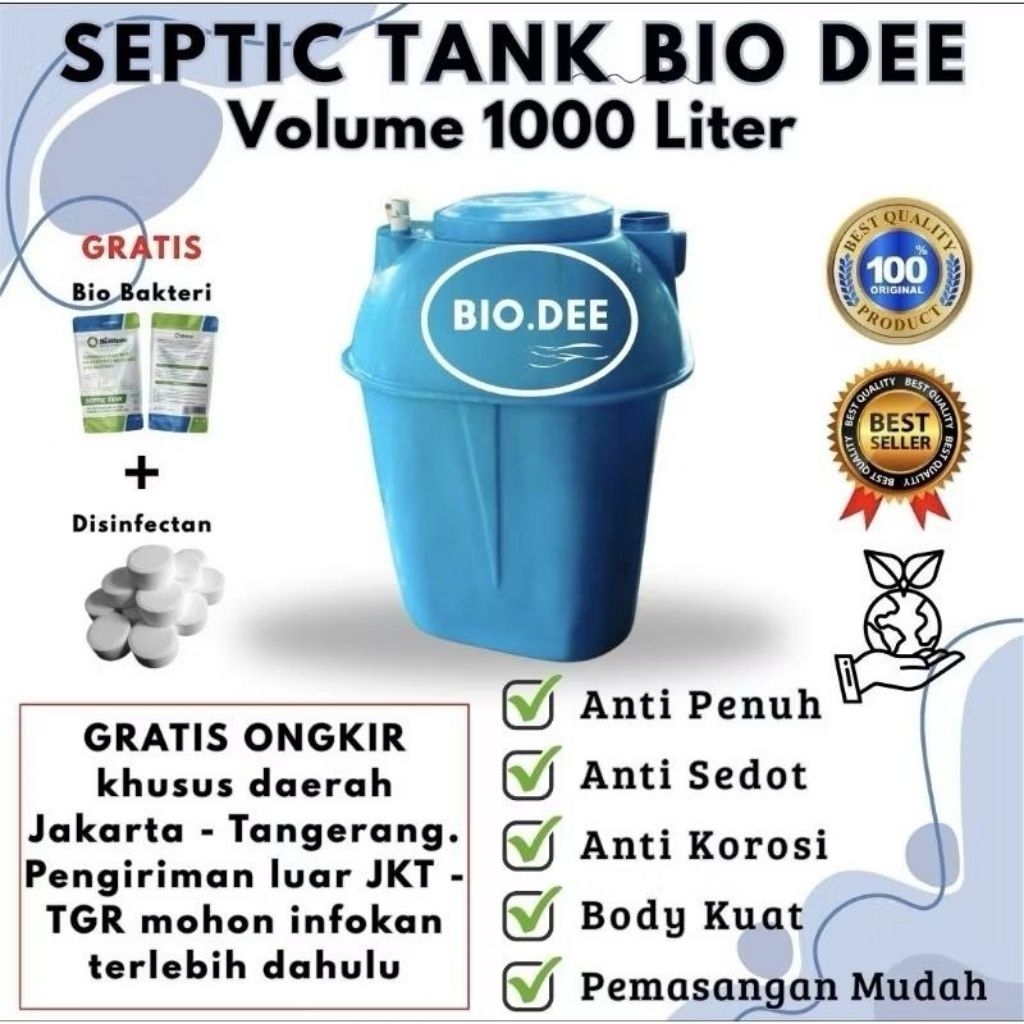 BIO SEPTIC TANK DEE, BIOTRUST,BIOTECH 1000L