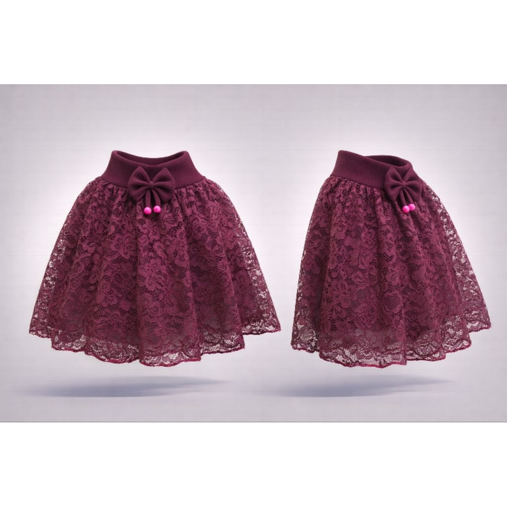 18 RIBU ROK BRUKAT ANAK PEREMPUAN KARET LEBAR