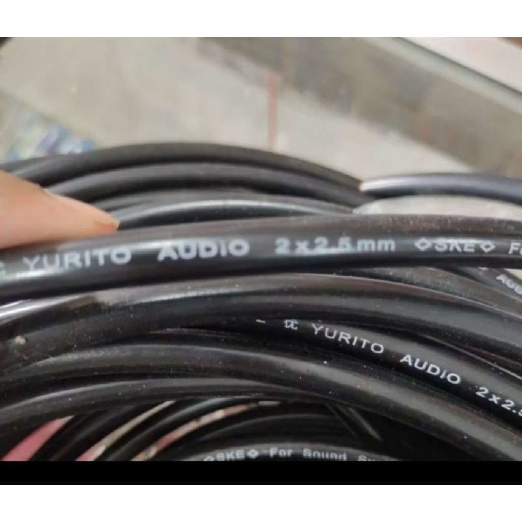 Kabel Speaker Serabut Tembaga yurito 2x2.5 mm - Lentur, Kuat, Mudah Disolder