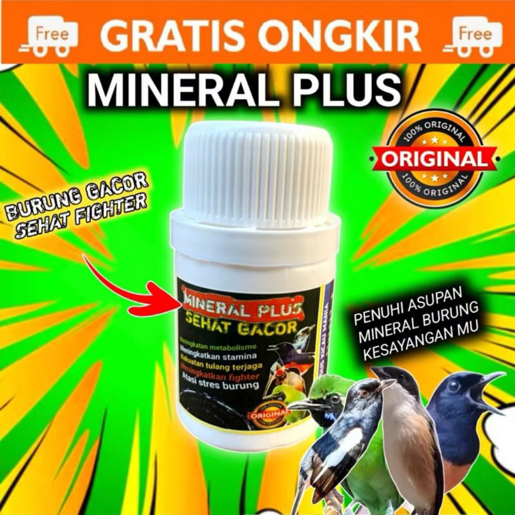 MINERAL PLUS VITAMIN BURUNG DRK NEW ORIGINAL