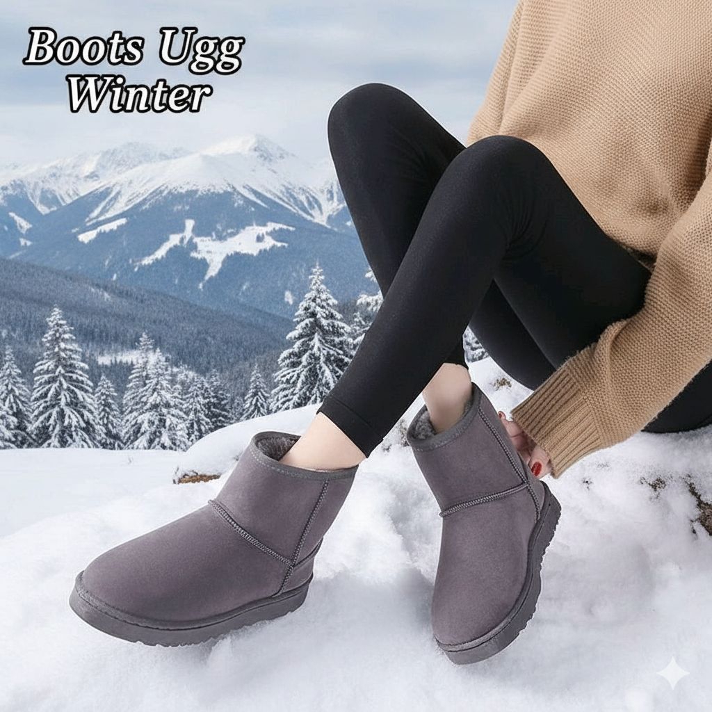 RAJAWINTER Boots Ugg Winter Wanita Sepatu Musim Dingin Hangat Nyaman