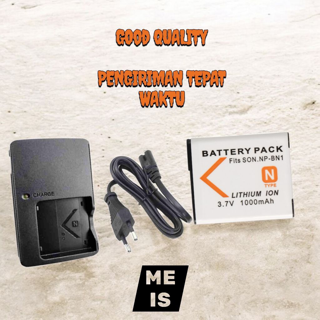 Charger & Baterai Sony Cyber-shot DSC W700 W710 W730 W800 W810 W830 - Casan Carger Batre Battery
