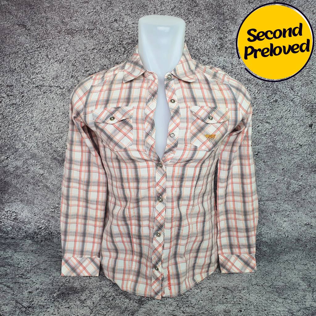 Baju Kemeja Wanita / Anak GUESS - Size S / Lebar 44 cm - Original - Second