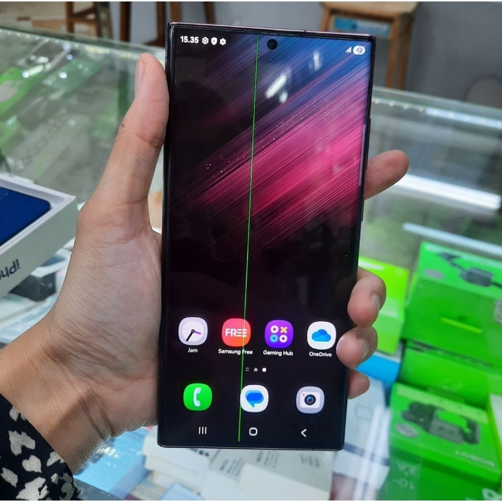 Samsung Galaxy S22 Ultra 12/256 GB - Burgundy - Bekas Garansi Resmi SEIN - Second