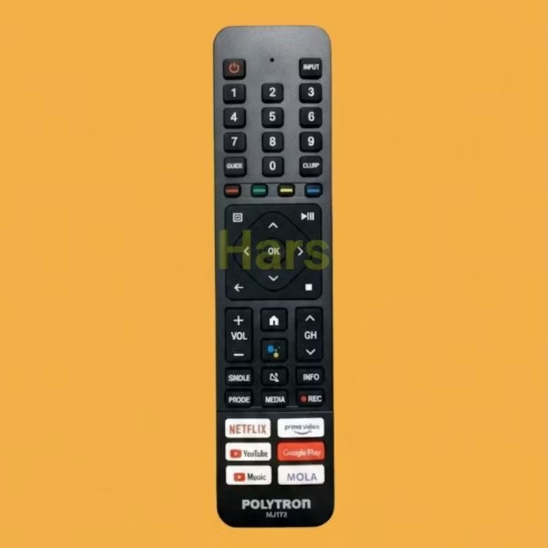 Remote Control TV LED SMART ANDROID POLYTRON 81J208