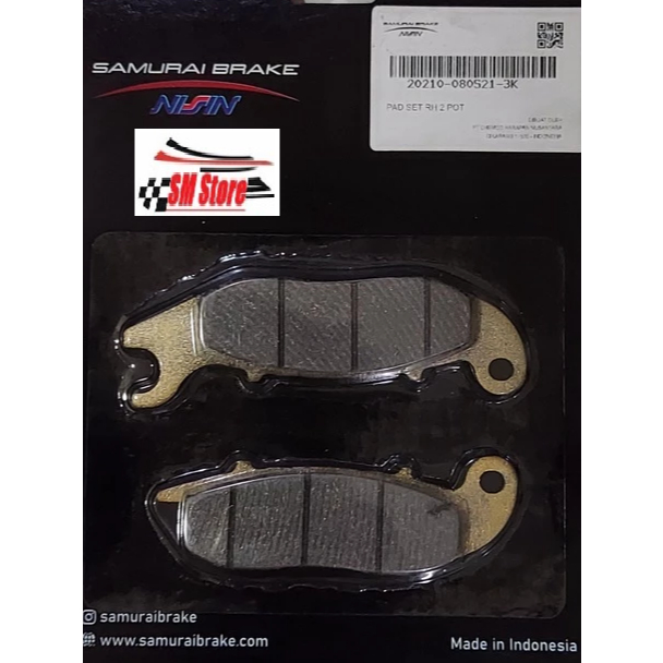 NISSIN ORIGINAL KALIPER 2 PISTON brake rem kampas rem KIRI KANAN LEFT RIGHT KALIBER beat vario scoop