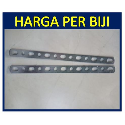 Plat besi lubang / plat braket / plat strip klakson dan plat nomor