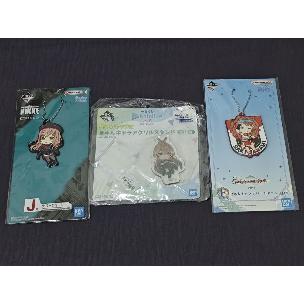 Keychain anime official Hololive, K-on, Bang dream, Nikke, Hatsuboshi Gakuen,  Uma musume