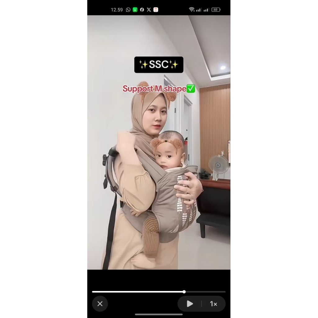 gendongan bayi ssc