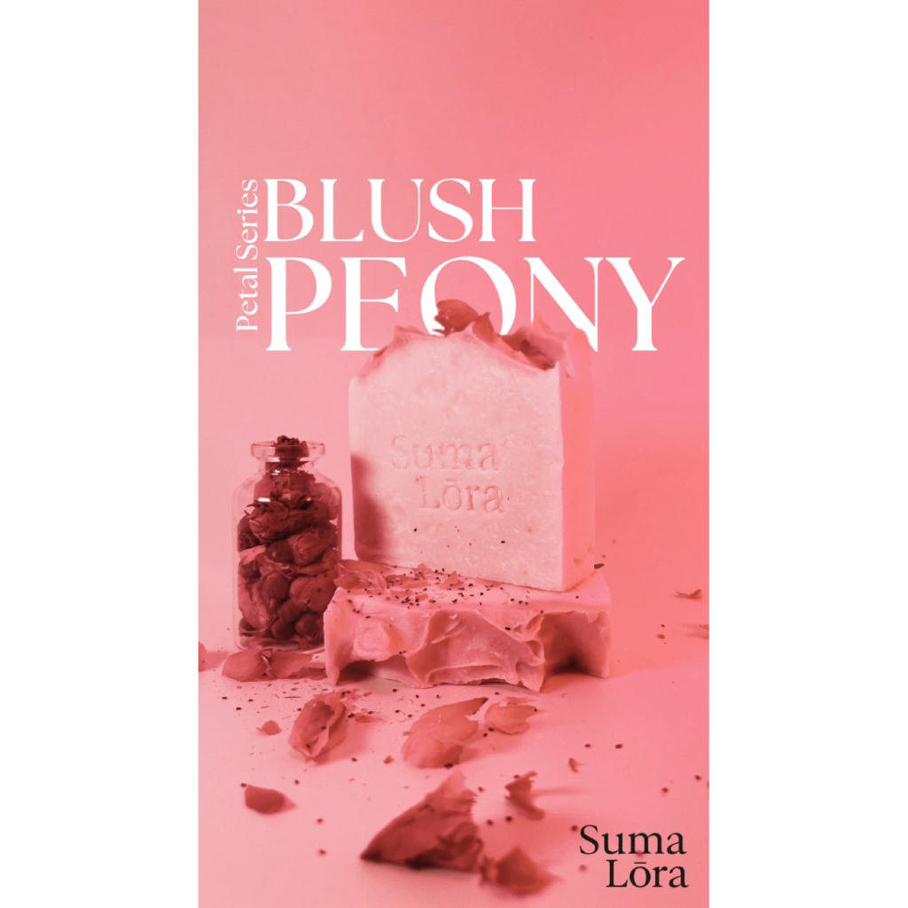 Suma Lōra Blush Peony Soap Bar | Sabun Natural Botanical Handmade