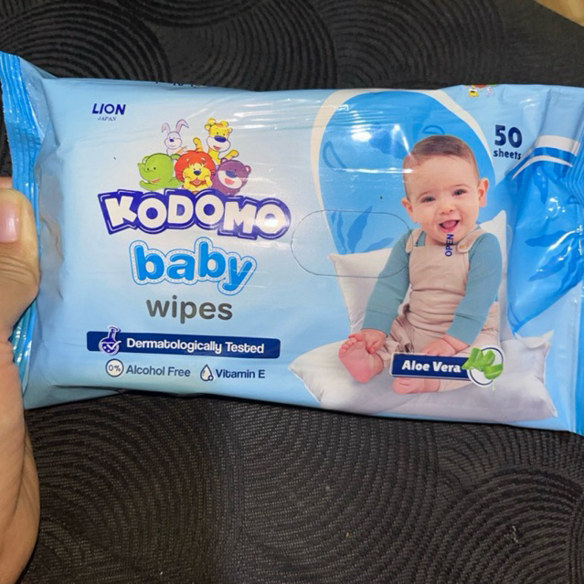 Kodomo baby wipes 50 sheets