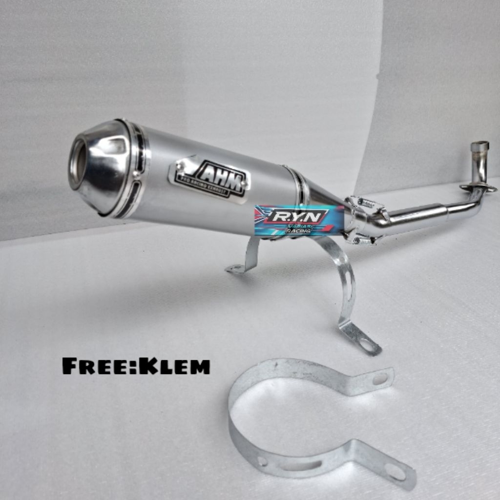 Knalpot Racing AHM Supra x 125 karisma Revo fit Absolute Revo Jupiter z Shogun Vega ZR