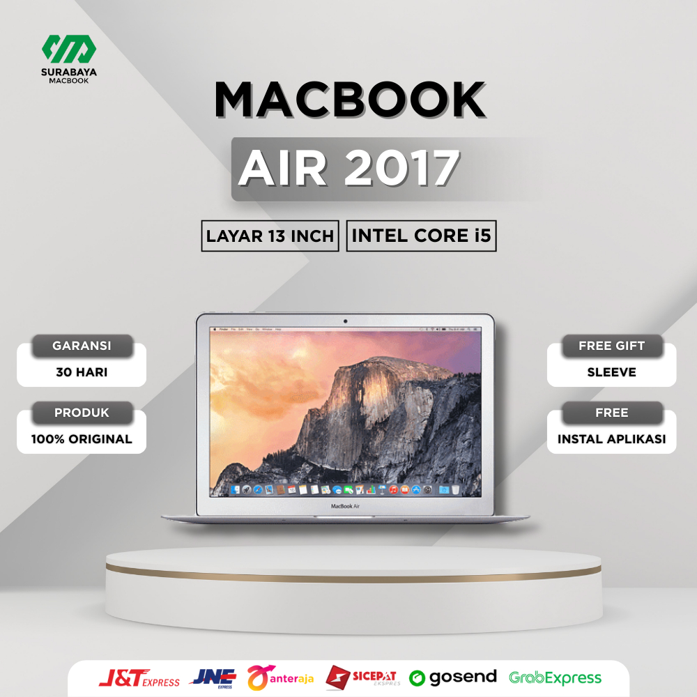 Macbook Air 2017 13 inch | intel Core i5/i7 | Ram 8GB Ssd 128/256GB | Second
