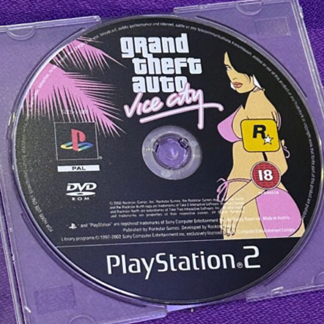 kaset ps2 ori pal grand theft auto vice city gta