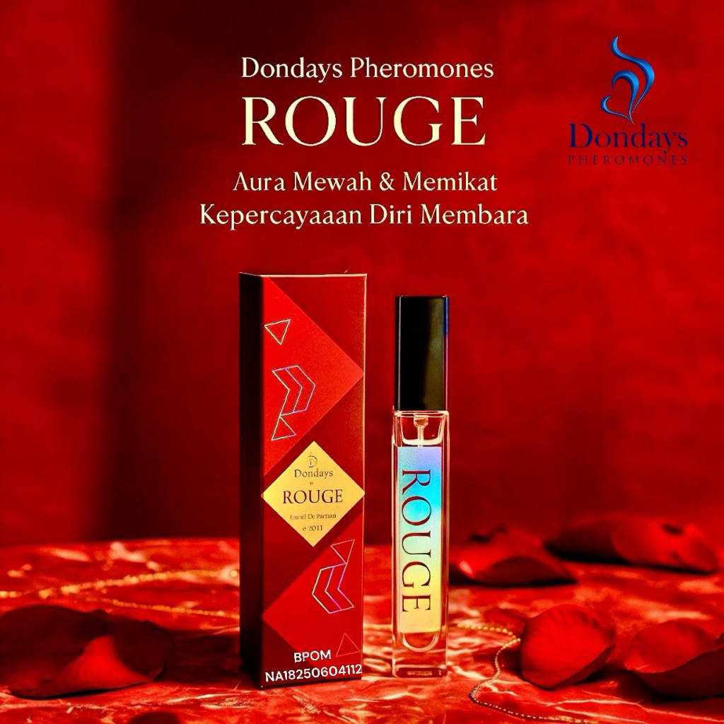 Extrait De Parfum | Dondays Pheromones ROUGE Parfum Pheromones Daya Tarik Pria Wanita Tahan Lama BPO