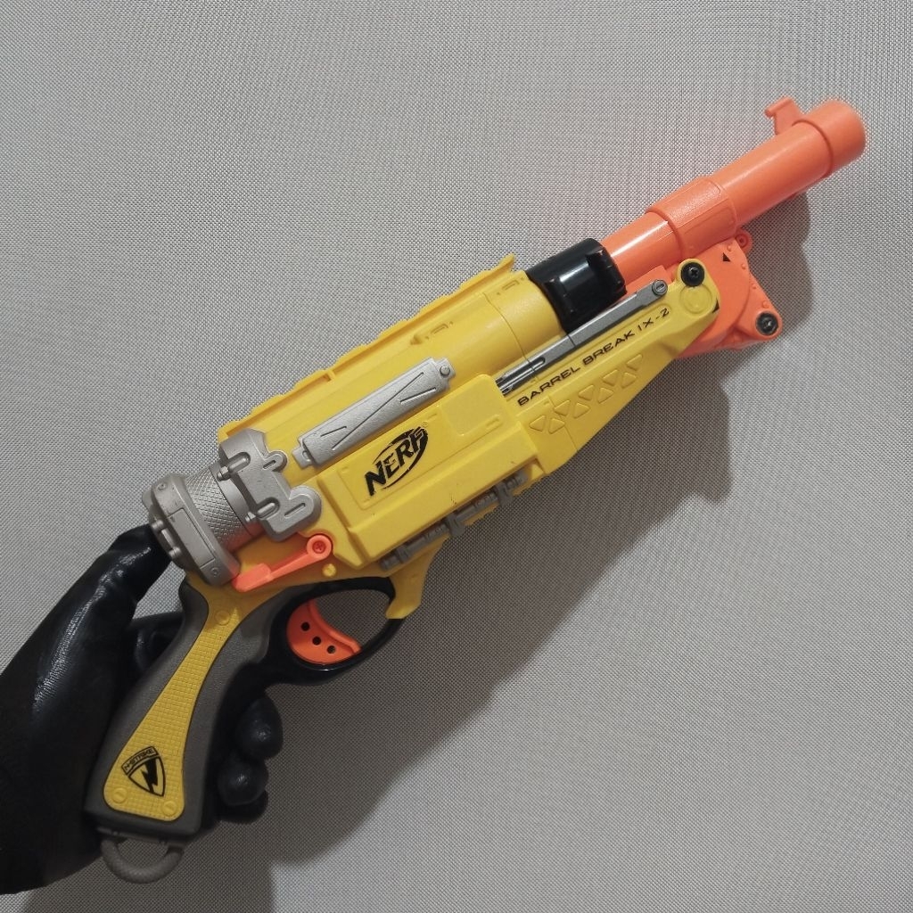 Nerf N Strike Elite Barrel Break Ix 2 Blaster Dart Gun Yellow
