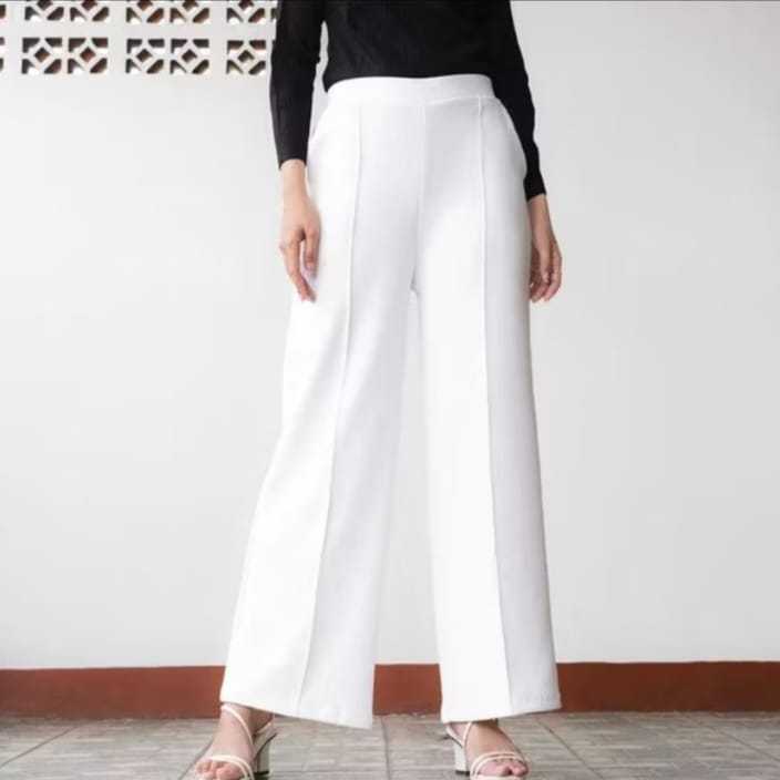 Celana Kulot Scuba Cubit Wanita - Kulot Cubit Scuba Premium Tebal Ukuran Jumbo