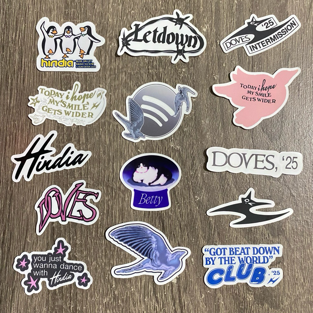 HINDIA vol 3 | COD Sticker Pack Doves Sticker Vinyl Sticker Hindia Baskara Putra