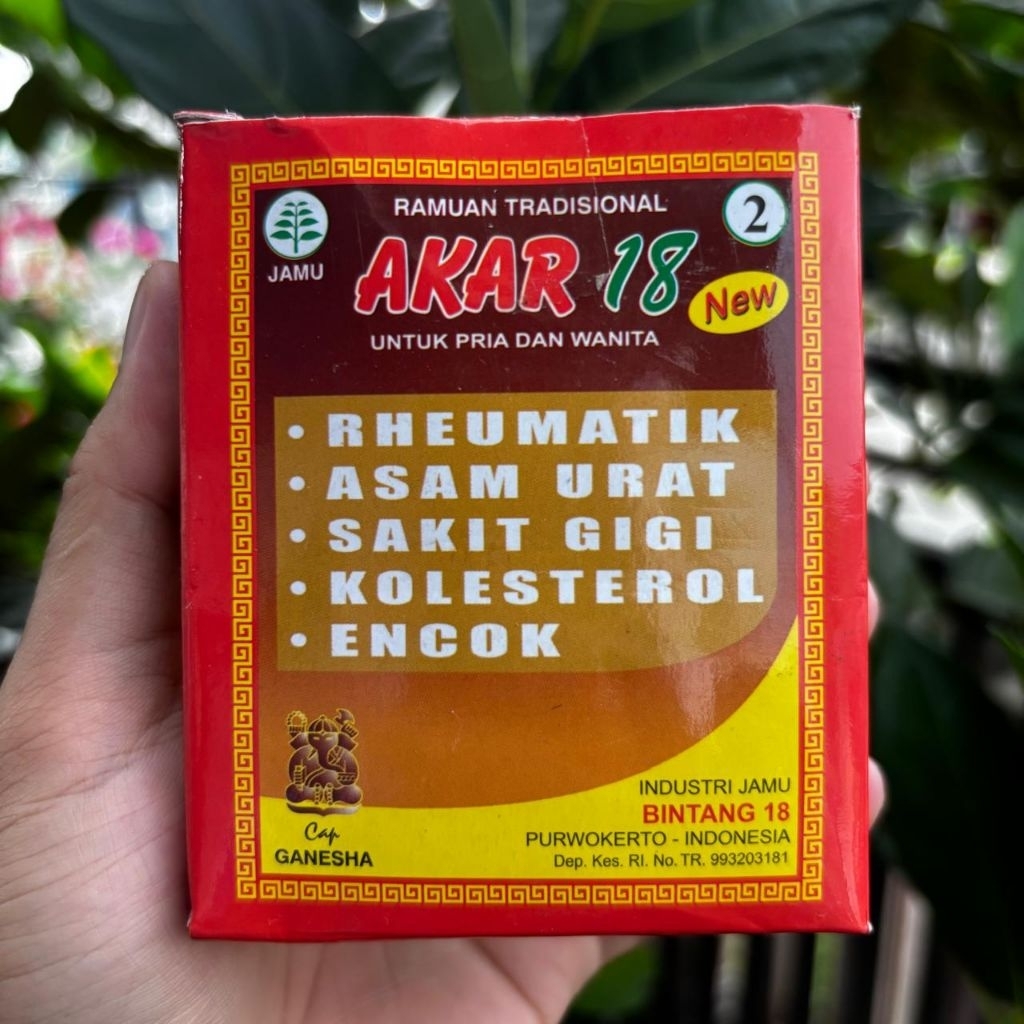 akar 18 jamu tradisional