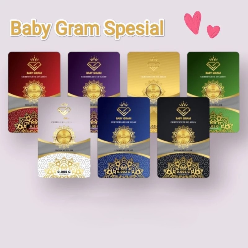 Baby Gram Baby Gold Emas Mini Gold Logam Mulia 24 Karat