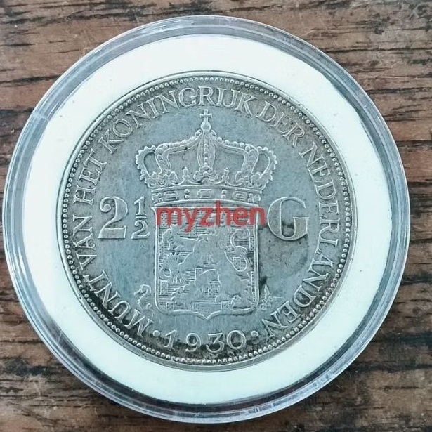 (E)koin perak wilhelmina 2,5G thn 1930 ori