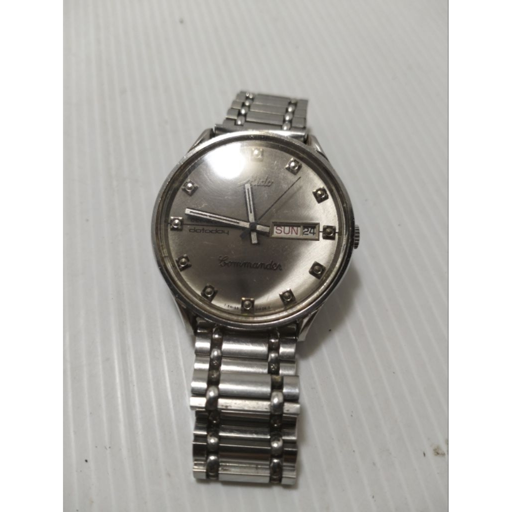 Mido Commander Datoday Automatic Swiss Made Original Vintage